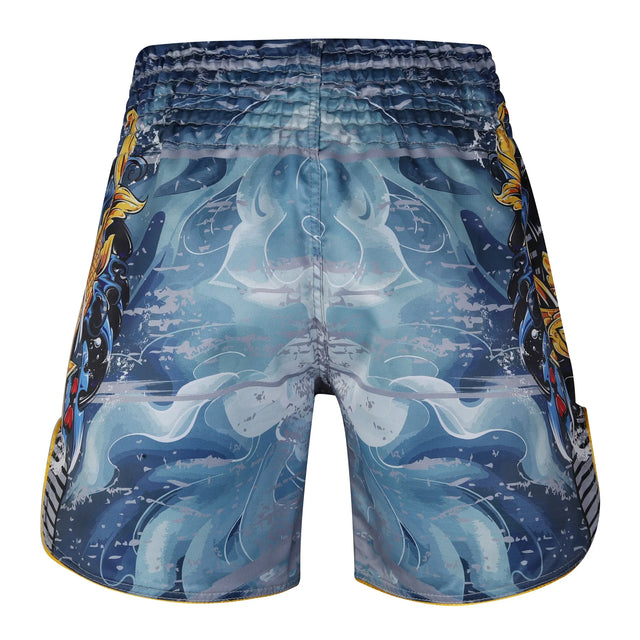 Muay Thai Shorts Blue For Professionals And Beginners (SI-3257) | Ideal for All Surfaces, Kids & Adults | Match-Ready | Includes Pump & Needle | Durable & Long-Lasting Performance