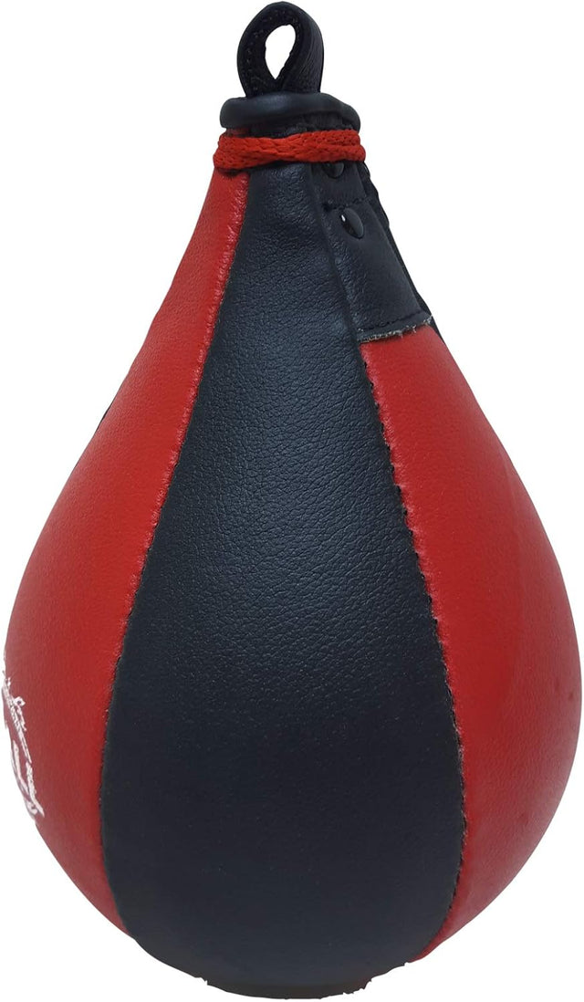 Boxing Speed Bag 100% Leather Speed Punching Bag For Boxing MMA Training Speed Bag Reflex Ball Boxing Equipment Punching Bag Workout Kicking Training Home Gym Exercise Speed