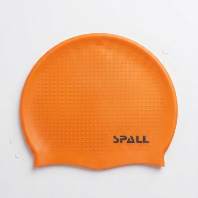 spall Premium Silicone Swimming Cap for Men Women Adults & Kids, Waterproof Swim Cap, Stretchable Anti-Slip Long Hair & Short Hair Swim Hat for Pool Training Fitness Competition