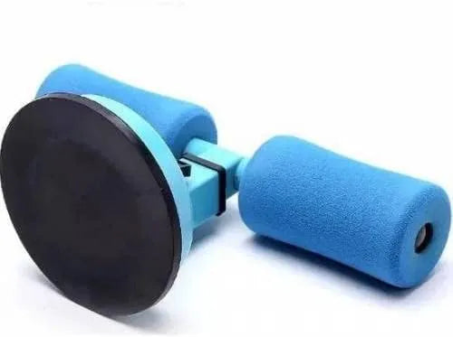 Portable Suction Cup Sit-Up Abdominal Core Home Trainer, Blue | Ideal for All Surfaces, Kids & Adults | Match-Ready | Includes Pump & Needle | Durable & Long-Lasting Performance