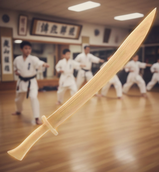 Spall Wooden Training Sword for Martial Arts Practice, Fitness and Skill Training