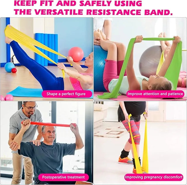 Spall Resistance Bands 2m | Natural Latex Exercise Bands for Strength Training, Stretching, Pilates, Yoga & Gym Workouts – Multiple Thickness Options