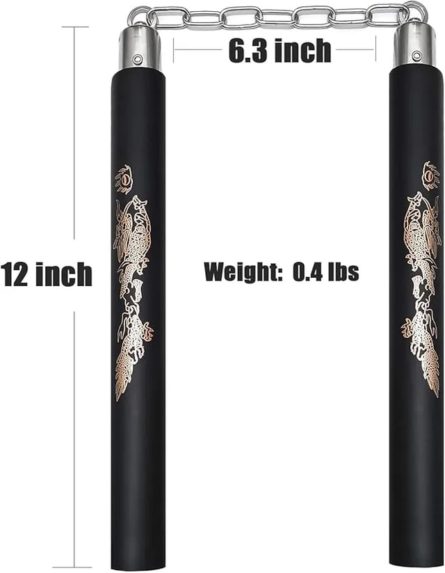 Foam Nunchucks for Kids and Beginners – Safe Martial Arts Training Sticks with Chain – Lightweight Sponge Karate Practice Equipment