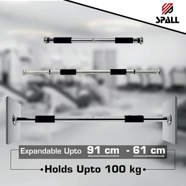 Adjustable Pull Up Door Bar One Size Upper Body Workout Bar for Home Gym Exercise