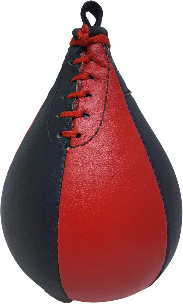 Boxing Speed Bag 100% Leather Speed Punching Bag For Boxing MMA Training Speed Bag Reflex Ball Boxing Equipment Punching Bag Workout Kicking Training Home Gym Exercise Speed