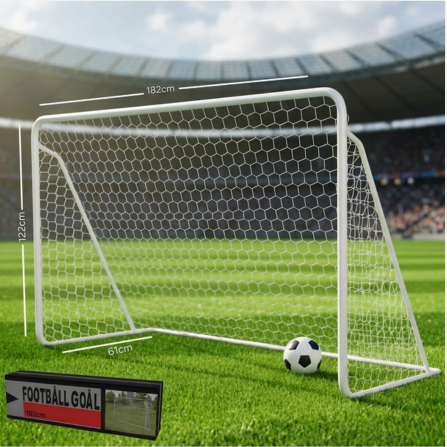 SPALL Premium Football Goal Post 182cm x 122cm x 61cm Heavy Duty Soccer Goal Net for Kids and Youth Backyard Garden Football Training Practice Equipment Durable Outdoor Sports Goal with Strong Frame