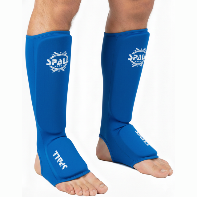 Shin Instep Guard Protective Leg Pad S M L XL Red Blue Black For Wrestling Sparring Karate MMA Muay Thai Boxing Kickboxing Sports Training Protective Gear Ideal For Men And Women(SI-1245)