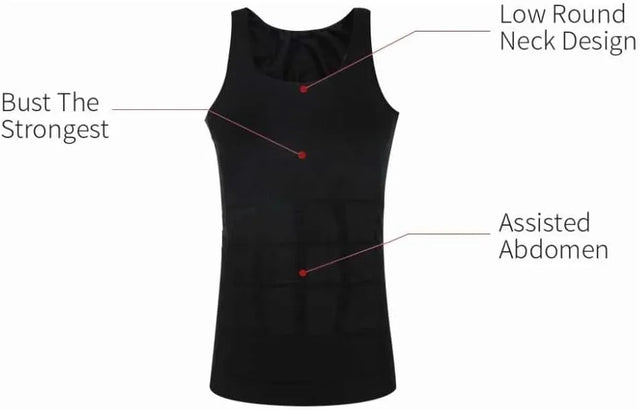 Mens Slimming Body Shape Wear Corset Vest Shirt Compression Abdomen Tummy Belly Control | Ideal for All Surfaces, Kids & Adults | Match-Ready | Includes Pump & Needle | Durable & Long-Lasting Performance
