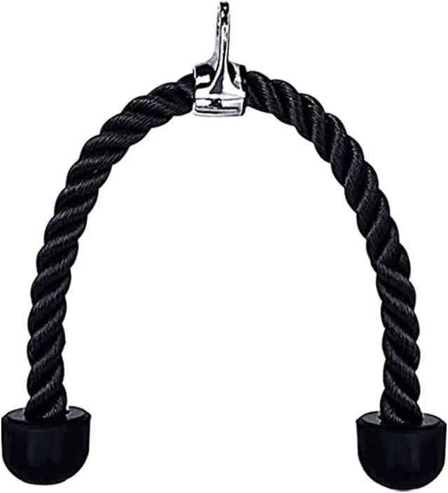 Tricep Rope Cable Attachment | Pull Down Rope for Ab Crunches, Biceps, Triceps, Back and Shoulder Training | Gym Fitness Equipment for Bodybuilding | Ideal for All Surfaces, Kids & Adults