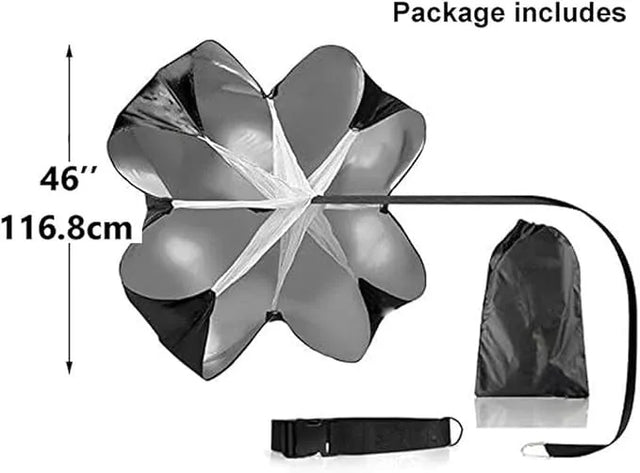 Running Speed Parachute – Resistance Chute for Kids, Youth & Adults, Sprint & Acceleration Training