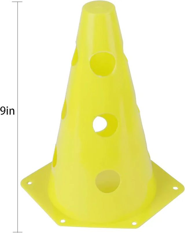 Spall Training Cones with Holes – Sports Marker Cones for Agility & Speed Drills – 30cm,35cm,45cm and 48cm