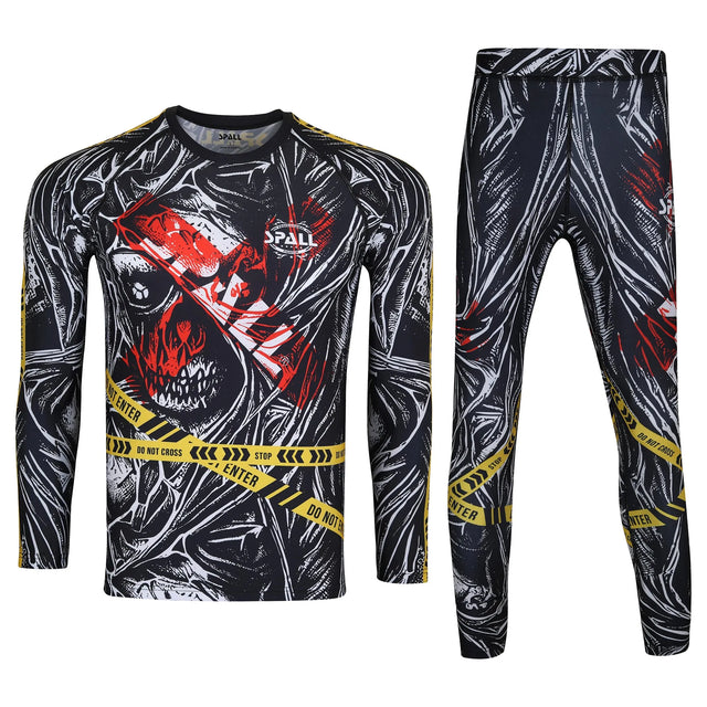 Compression MMA Set Top And Bottom Full Sleeve Shirt Trouser (SI-2167) | Ideal for All Surfaces, Kids & Adults | Match-Ready | Includes Pump & Needle | Durable & Long-Lasting Performance