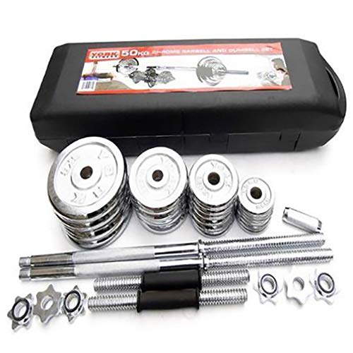 50KG Dumbbell Set Adjustable With Box 9210-50 | Ideal for All Surfaces, Kids & Adults | Match-Ready | Includes Pump & Needle | Durable & Long-Lasting Performance