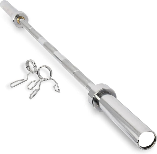 Olympic Barbell Rod Em 216100 Rod 2.2M, Silver | Ideal for All Surfaces, Kids & Adults | Match-Ready | Includes Pump & Needle | Durable & Long-Lasting Performance