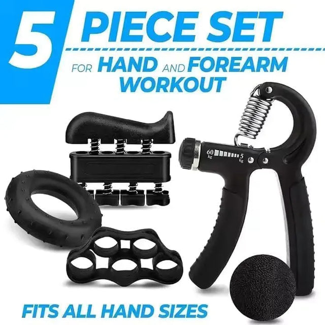 6-Piece Hand Grip Trainer Set 18 x 16 x 8cm 18 x 16 x 8cm | Ideal for All Surfaces, Kids & Adults | Match-Ready | Includes Pump & Needle | Durable & Long-Lasting Performance