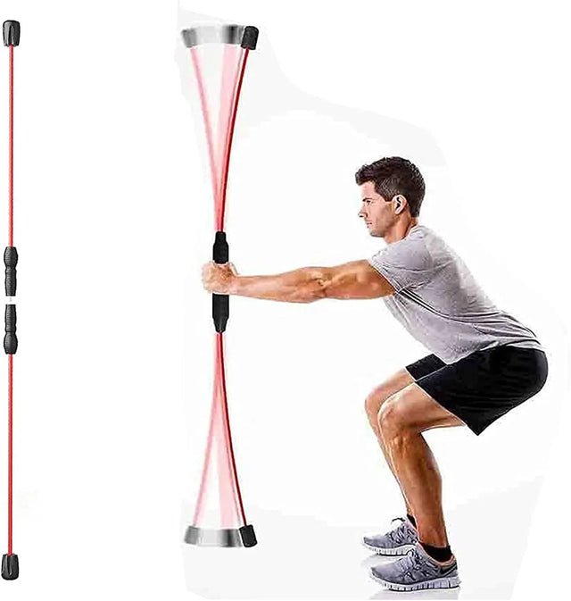 Arm Tremor Body High Frequency Training Bar Elastic Bar Flexi Bar Execiser Bar Fitness Stick Burning Fat Rejection Bar Home Elastic Bar For Physical Exercise Yoga | Ideal for All Surfaces, Kids & Adults