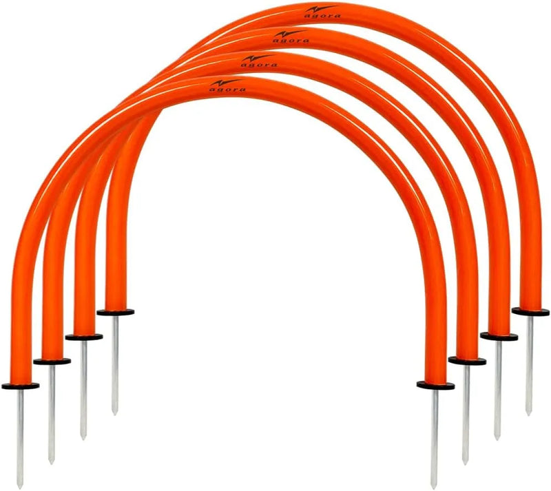 6 Pcs Goal Posts for Garden Kids Football Goal Football Agility Training Gate | Ideal for All Surfaces, Kids & Adults | Match-Ready | Includes Pump & Needle | Durable & Long-Lasting Performance