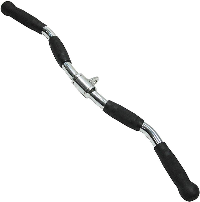 X Barbell Machine Cable Attachment Pro Grip Revolving Non Slip Handle Bar 1044