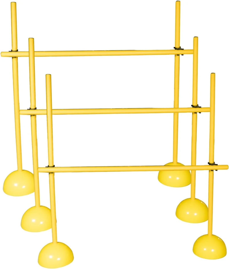 Speed Agility Training Kit for Beginners and Professionals, Training Tool for Speed, Balance and Jumping, (9 Poles, 6 Dome, 6 Connector) | Ideal for All Surfaces, Kids & Adults | Match-Ready