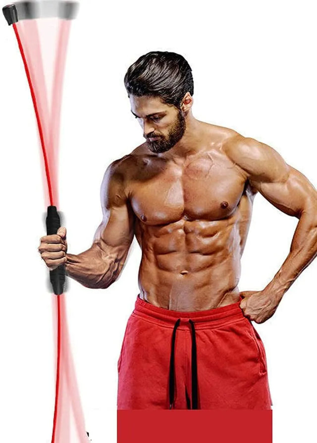 Arm Tremor Body High Frequency Training Bar Elastic Bar Flexi Bar Execiser Bar Fitness Stick Burning Fat Rejection Bar Home Elastic Bar For Physical Exercise Yoga | Ideal for All Surfaces, Kids & Adults