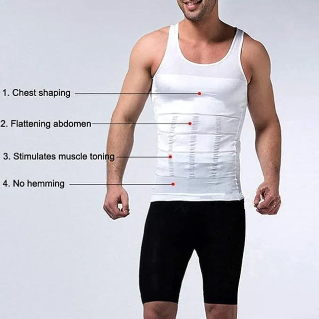 Mens Slimming Body Shape Wear Corset Vest Shirt Compression Abdomen Tummy Belly Control | Ideal for All Surfaces, Kids & Adults | Match-Ready | Includes Pump & Needle | Durable & Long-Lasting Performance