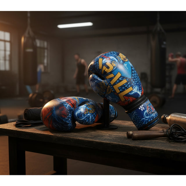 Spall Boxing Gloves for Training and Sparring – Professional PU Leather Gloves for Boxing, Kickboxing, and Muay Thai – Sizes 6oz to 14oz