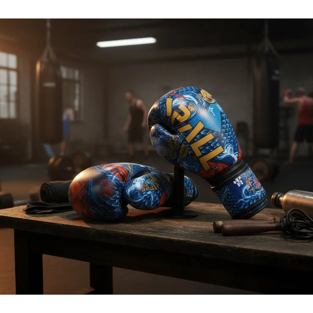 Spall Boxing Gloves for Training and Sparring – Professional PU Leather Gloves for Boxing, Kickboxing, and Muay Thai – Sizes 6oz to 14oz