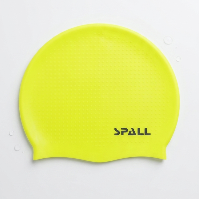 spall Premium Silicone Swimming Cap for Men Women Adults & Kids, Waterproof Swim Cap, Stretchable Anti-Slip Long Hair & Short Hair Swim Hat for Pool Training Fitness Competition