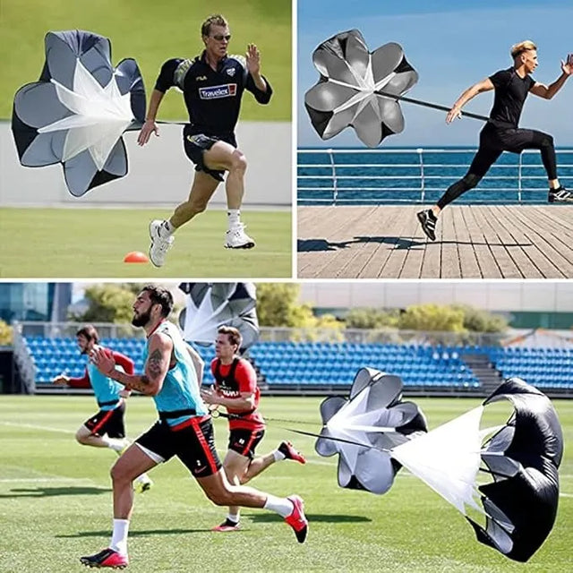 Running Speed Parachute – Resistance Chute for Kids, Youth & Adults, Sprint & Acceleration Training