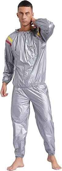 Spall Unisex Sauna Suit for Men & Women | Sweat Suit for Weight Loss, Fitness Training & Gym Workout | Waterproof Sweat Sauna Jacket & Pants Set