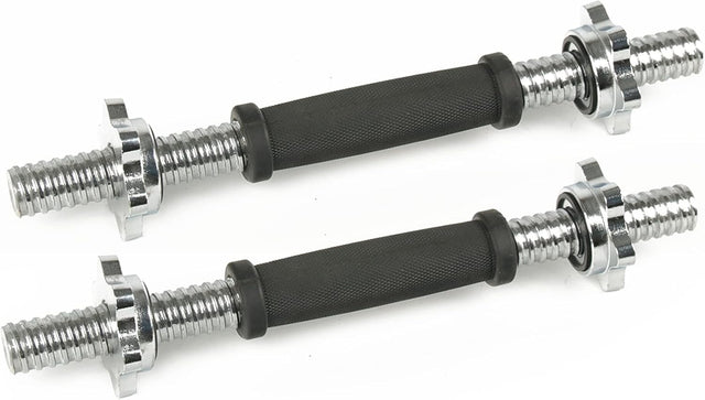 Dumbbell Rubber Handles Chrome Handles, 14-Inch Adjustable Dumbbell Bar Handles bullet points 21615