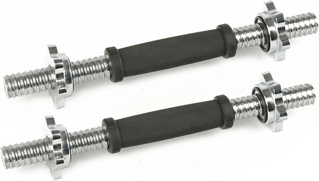 Dumbbell Rubber Handles Chrome Handles, 14-Inch Adjustable Dumbbell Bar Handles bullet points 21615 | Ideal for All Surfaces, Kids & Adults | Match-Ready | Includes Pump & Needle | Durable & Long-Lasting Performance