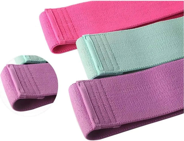 Yoga Belt Squat Hip Ring Bands Blocks Resistance Belt Stretch Non Slip Tension Rine Fitness Gym Training Elastic Ring Suit | Ideal for All Surfaces, Kids & Adults | Match-Ready | Includes Pump & Needle