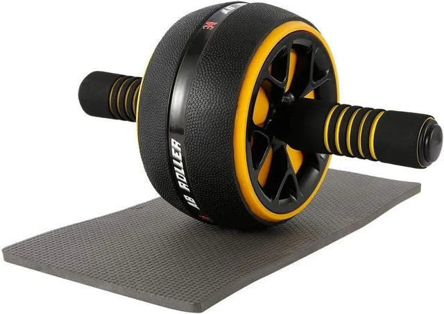 Ab Roller Wheel. Ultra-wide Ab Wheel for Core Workout, Ab Exercise Equipment with Knee Pad | Ideal for All Surfaces, Kids & Adults | Match-Ready | Includes Pump & Needle | Durable & Long-Lasting Performance
