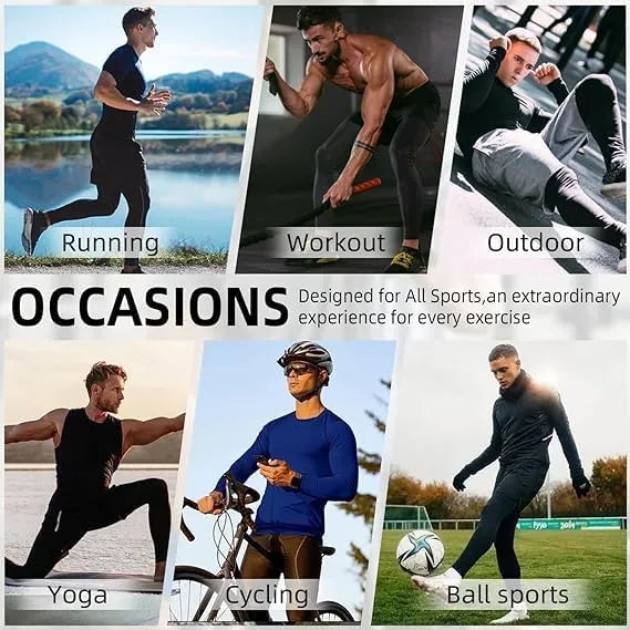 Mens Compression Legging in Grey, Sizes M-L-XL, casual wears mens thermal legging | Ideal for All Surfaces, Kids & Adults | Match-Ready | Includes Pump & Needle | Durable & Long-Lasting Performance