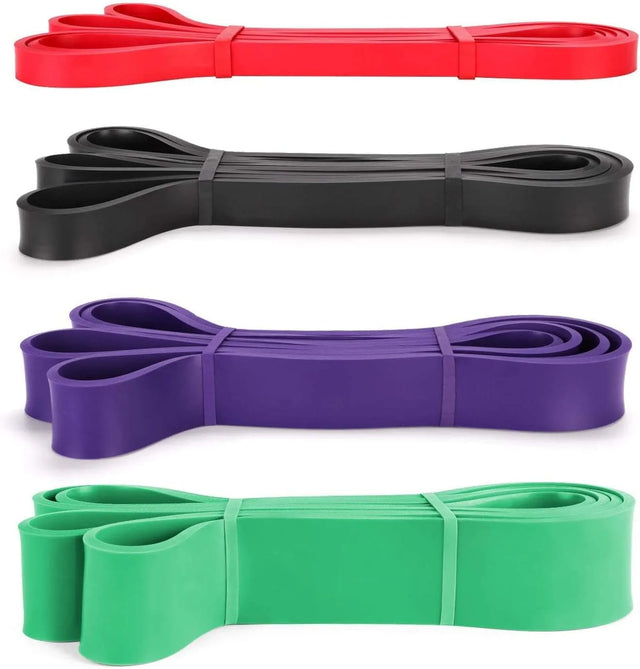 Pull Up Assist Bands, Exercise Resistance Stretch Bands for Mobility, Powerlifting, Resistance Training, Physical Therapy and Home Workout | Ideal for All Surfaces, Kids & Adults | Match-Ready