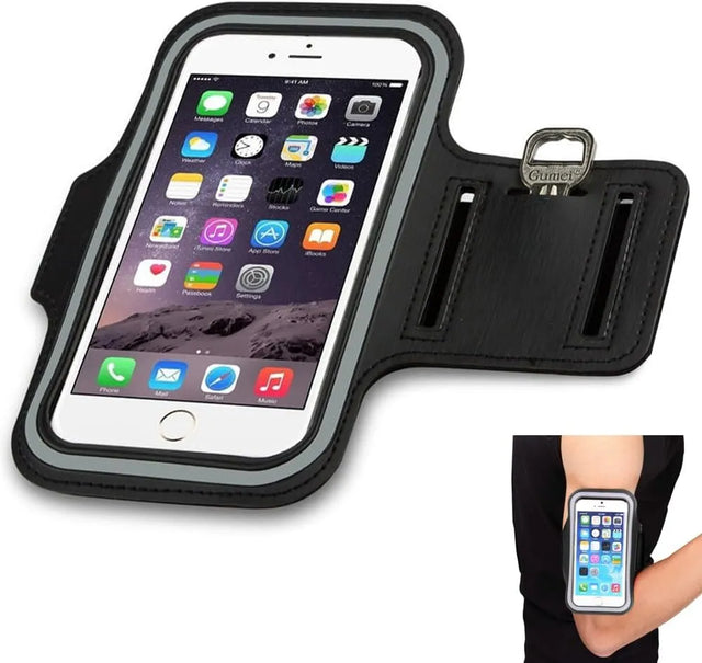 Mens Cross Body Bag Sports Running Arm Band Cell Phone Holder Pouch Case | Ideal for All Surfaces, Kids & Adults | Match-Ready | Includes Pump & Needle | Durable & Long-Lasting Performance