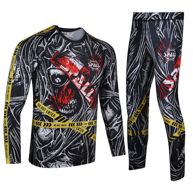Compression MMA Set Top And Bottom Full Sleeve Shirt Trouser (SI-2167) | Ideal for All Surfaces, Kids & Adults | Match-Ready | Includes Pump & Needle | Durable & Long-Lasting Performance