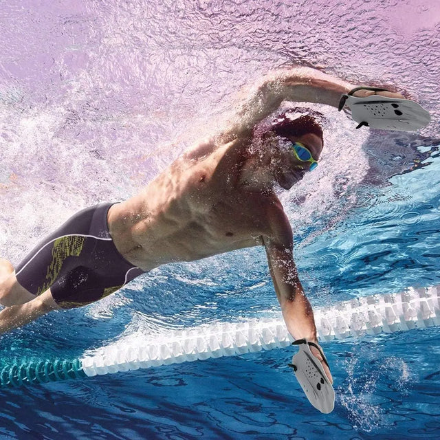 Swimming Hand Paddles Training Equipment for Technique, Strength & Endurance – Adjustable Strap