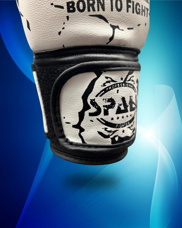 Spall Boxing Gloves for Training, Sparring & Fighting – Premium PU Leather Punching Gloves for Men & Women – Available in White, Orange, Blue & Black