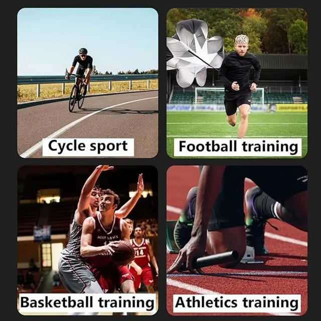 Running Speed Parachute – Resistance Chute for Kids, Youth & Adults, Sprint & Acceleration Training