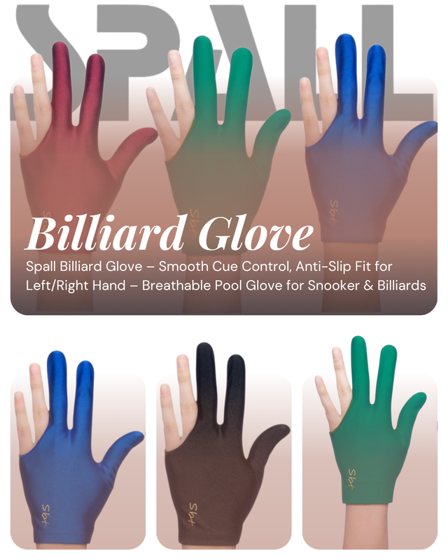 Spall Billiard Glove for Pool & Snooker – Anti-Slip, Breathable, Smooth Cue Control – Left or Right Hand Fit