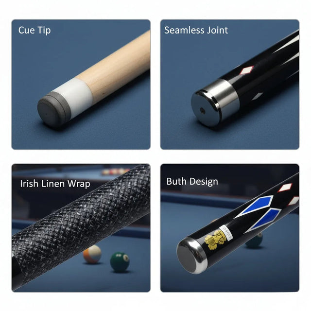 Professional Billiard Cue Stick for Pool & Snooker – Durable Hardwood Shaft, Anti-Slip Grip, Precision Tip – Ideal for Home, Club & Tournament Play