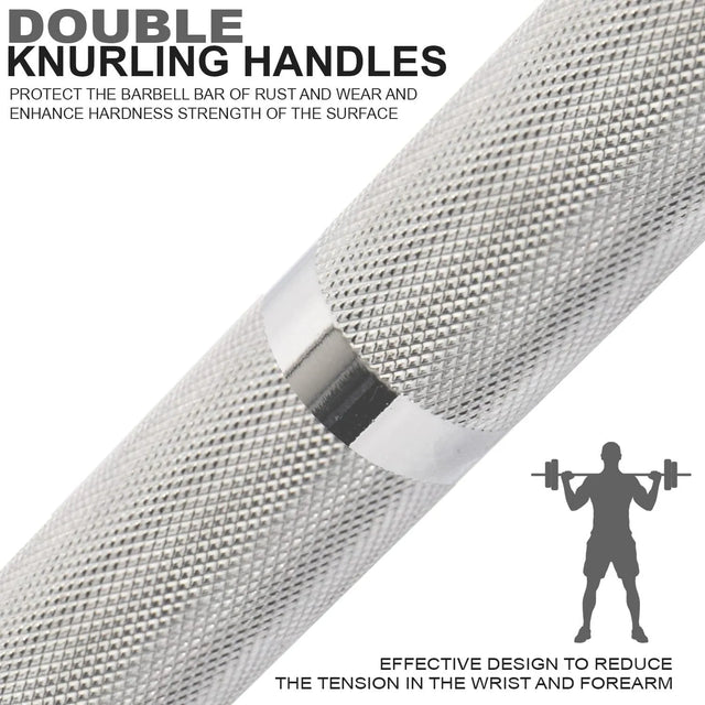 Olympic Barbell Rod Em 216100 Rod 2.2M, Silver | Ideal for All Surfaces, Kids & Adults | Match-Ready | Includes Pump & Needle | Durable & Long-Lasting Performance