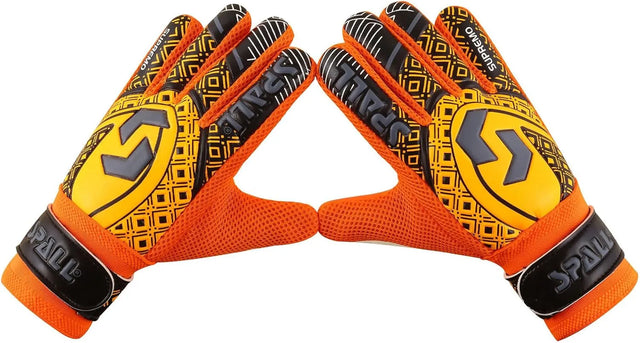 Goalkeeper Gloves Strong Grip with Finger Spine Double Wrist Protection Prevent Injuries for The Toughest Saves Goalie Training Gloves for Youth & Adult | Ideal for All Surfaces, Kids & Adults