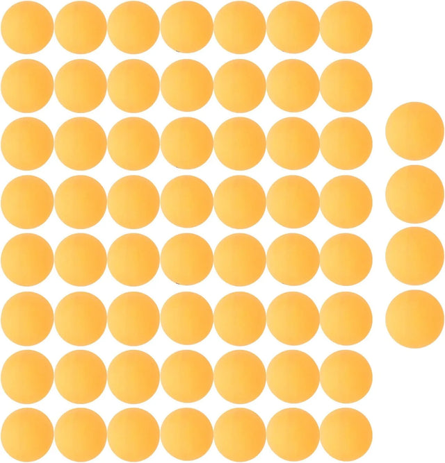 Pong Balls, Table Tennis Balls with Canned Plastic Box 60Pcs Plastic Intermediate Training Exercise for Daily Training of Competitive Athletes | Ideal for All Surfaces, Kids & Adults | Match-Ready
