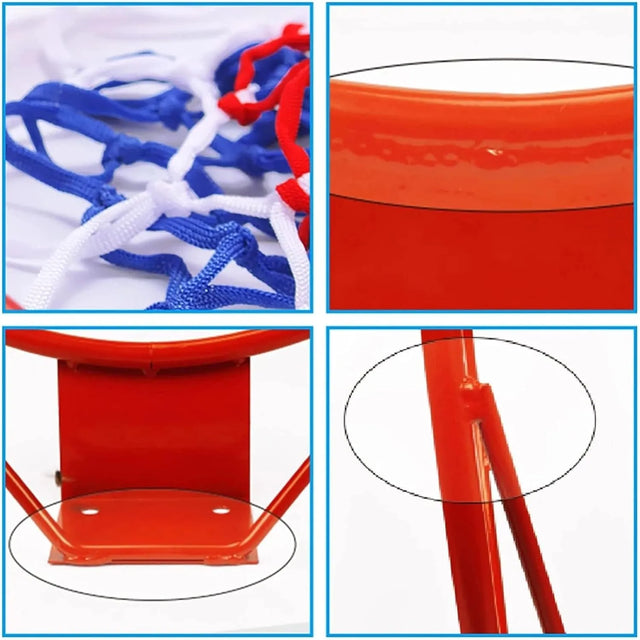 75cm Basketball Hoop, Basketball Rim Goal Wall Mounted Basketball Hoop Indoor Outdoor Hanging Basketball Hoop. 238501 | Ideal for All Surfaces, Kids & Adults | Match-Ready | Includes Pump & Needle
