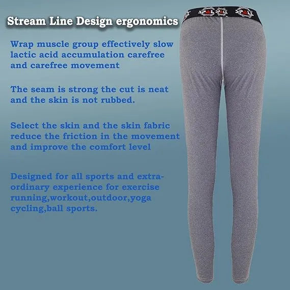 Mens Compression Legging in Grey, Sizes M-L-XL, casual wears mens thermal legging | Ideal for All Surfaces, Kids & Adults | Match-Ready | Includes Pump & Needle | Durable & Long-Lasting Performance