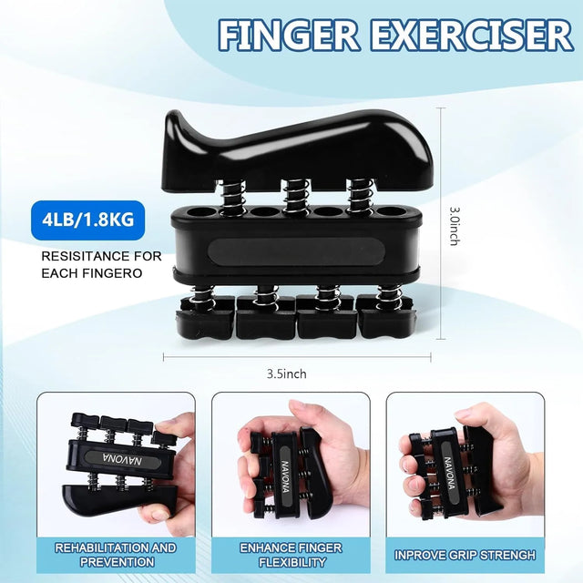 6-Piece Hand Grip Trainer Set 18 x 16 x 8cm 18 x 16 x 8cm | Ideal for All Surfaces, Kids & Adults | Match-Ready | Includes Pump & Needle | Durable & Long-Lasting Performance