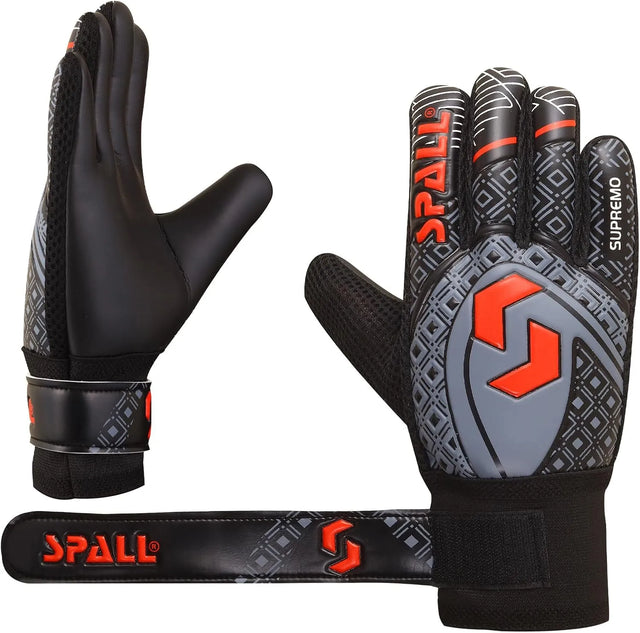 Goalkeeper Gloves Strong Grip with Finger Spine Double Wrist Protection Prevent Injuries for The Toughest Saves Goalie Training Gloves for Youth & Adult | Ideal for All Surfaces, Kids & Adults